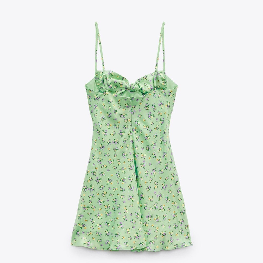 ❗️SOLD❗️ZARA SATIN EFFECT PRINT DRESS - Picture 7 of 8